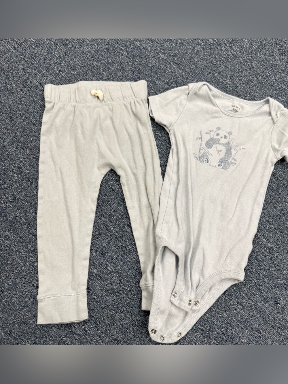 Baby Boys Blue Matching Set Onesie and Pants Size 24m